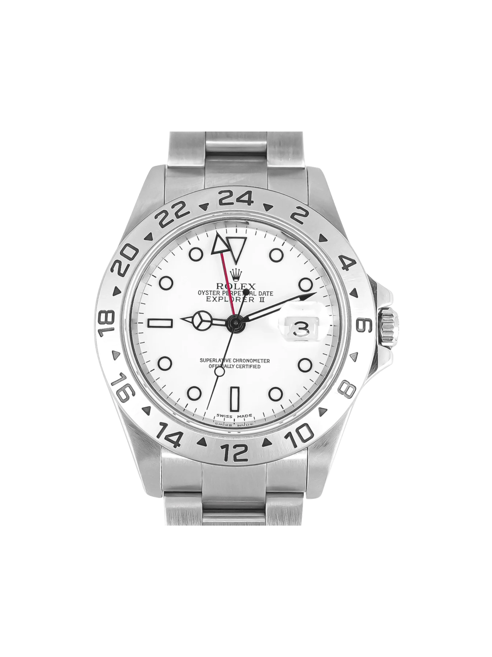 Rolex Explorer II Stainless Steel White Dial 16570