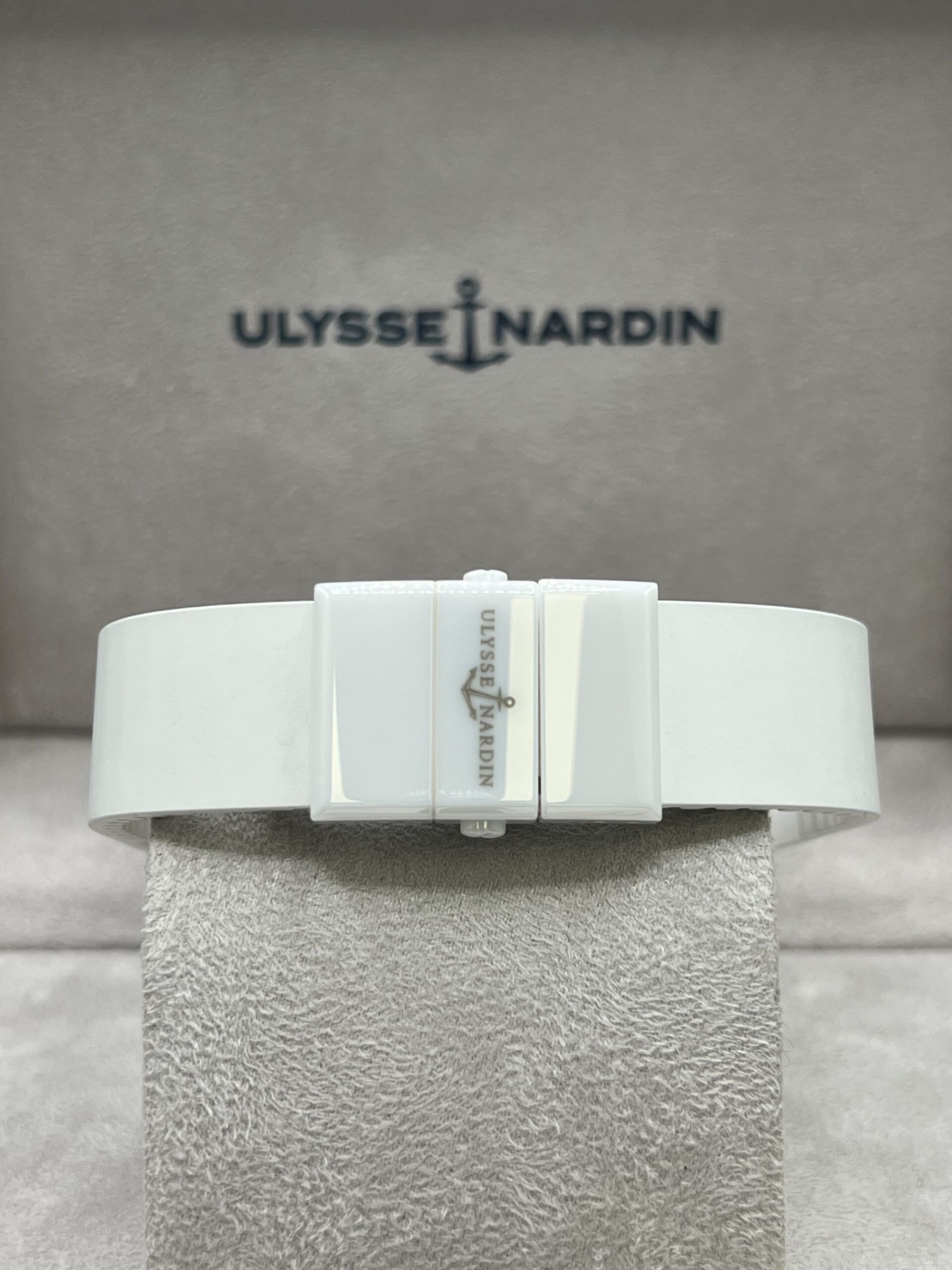 Ulysse Nardin Executive Dual Time Stainless Steel MOP Purple Dial Diamond Bezel 243-10/30-07 - Image 3