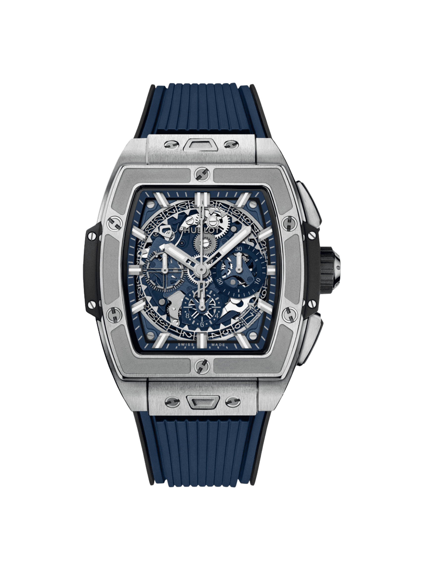 Hublot Spirit Of Big Bang Titanium Blue Skeleton Dial 642.NX.7170.RX