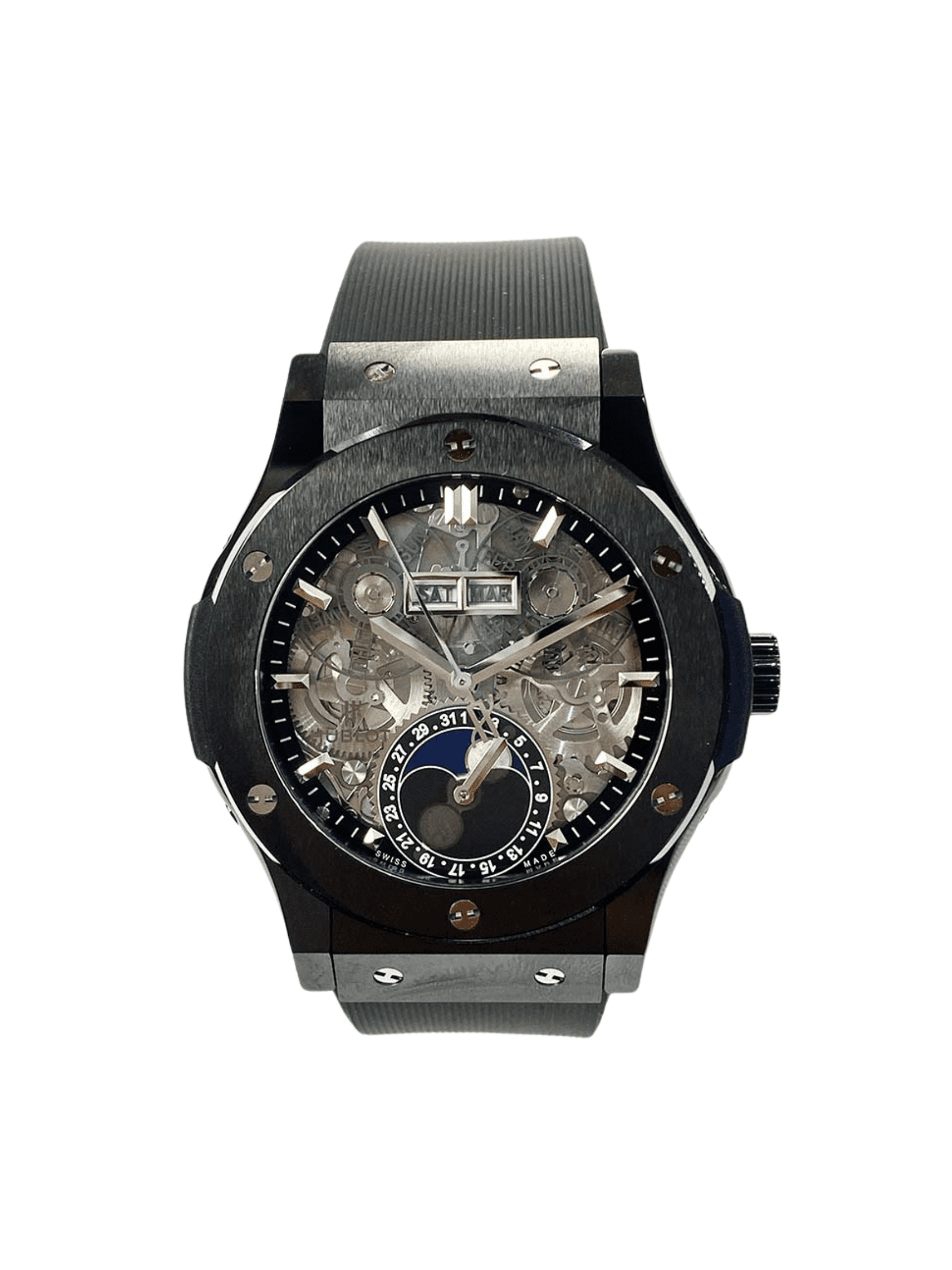 Hublot Classic Fusion Aerofusion Moonphase Black Magic Skeleton Dial 547.CX.0170