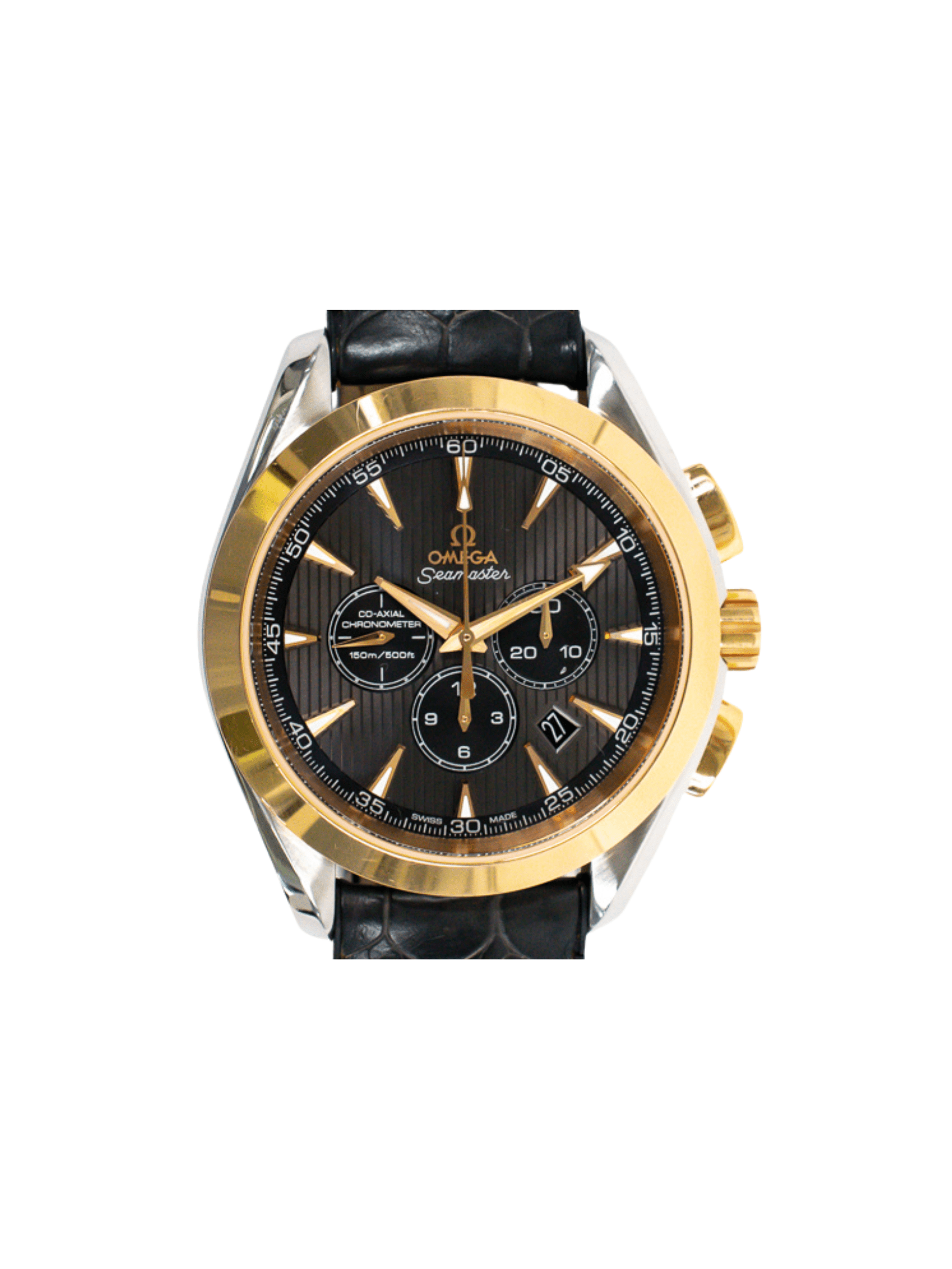 Omega Seamaster Aqua Terra Chronograph Stainless Steel/Rose Gold Black Dial 231.23.44.50.06.001