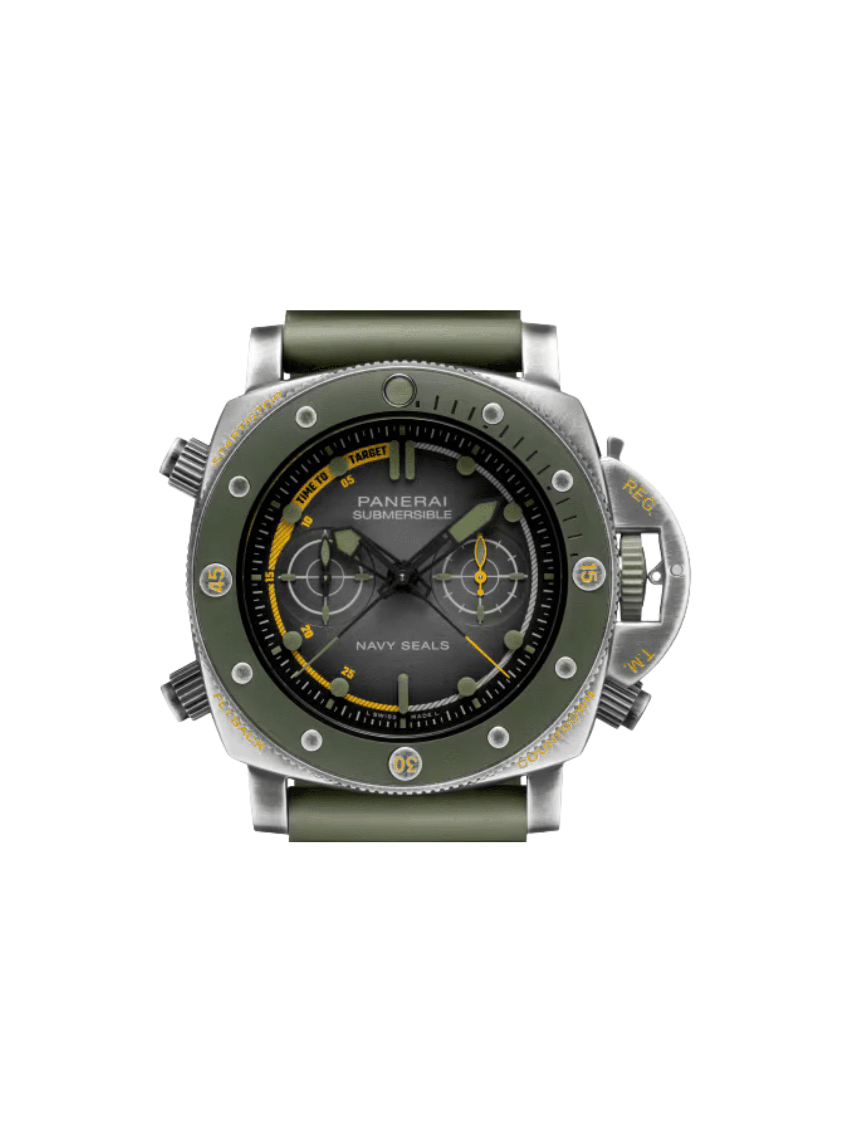 Panerai Submersible NavySeals Stainless Steel/Ceramic Grey Dial PAM01402