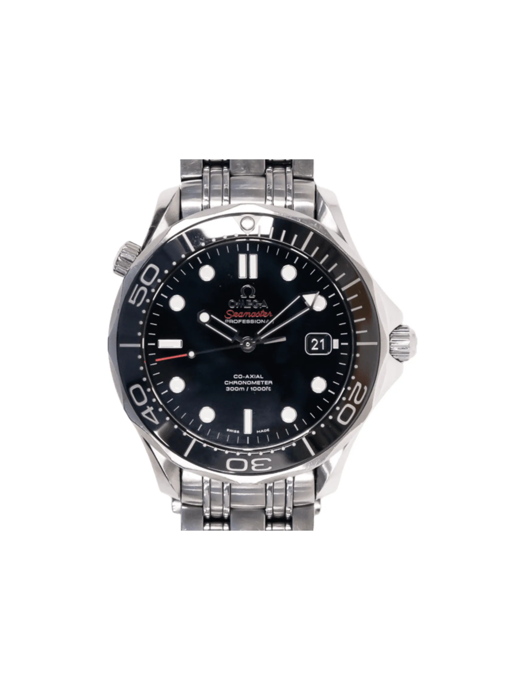Omega Seamaster Diver Stainless Steel Black Dial 212.30.41.20.01.003