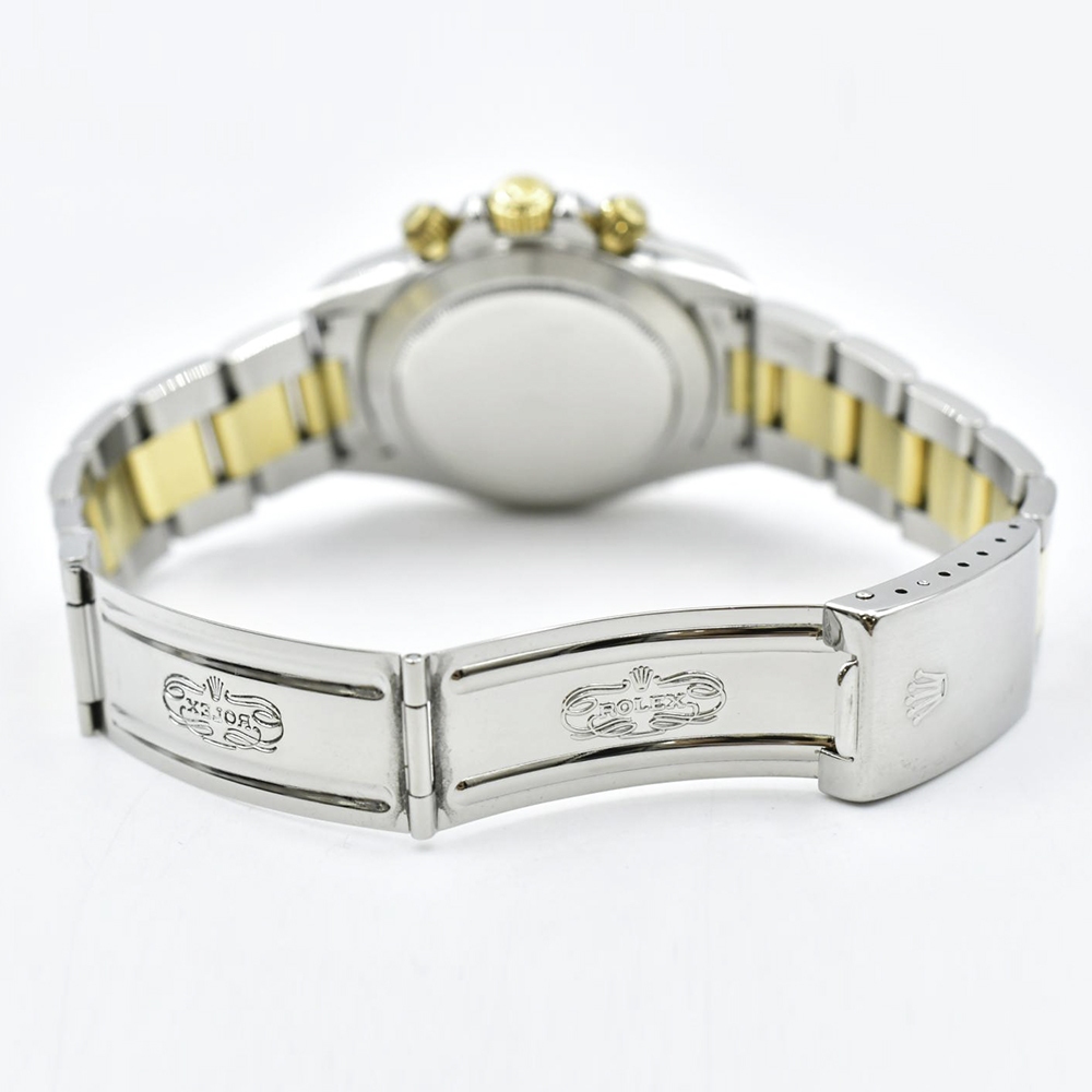 Rolex Daytona Yellow Gold Steel Champagne Dial 16523 Bracelet