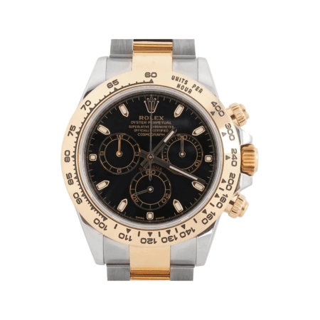 Rolex Daytona Stainless Steel and Yellow Gold Black Dial 116503