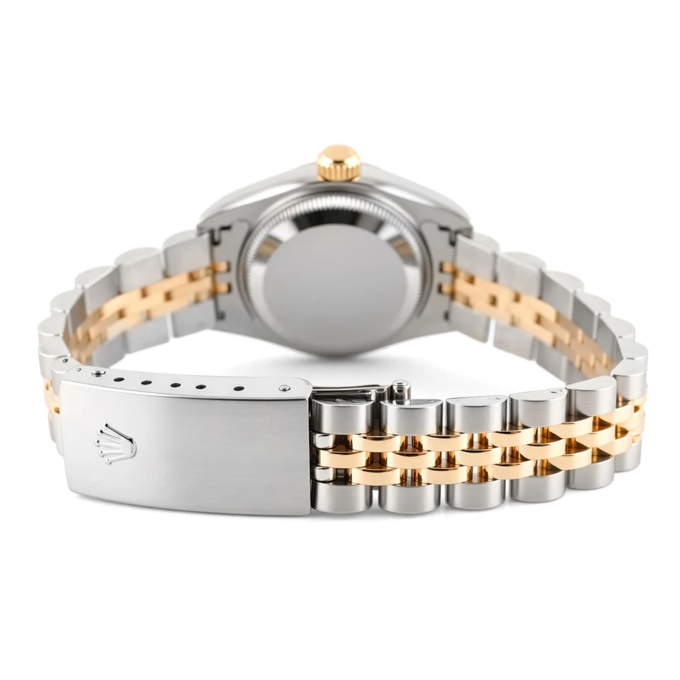 Rolex Lady-Datejust Stainless Steel and Yellow Gold Champagne Dial 79173