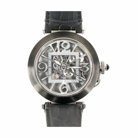 Cartier Pasha De Stainless Steel Skeleton Dial WHPA0017