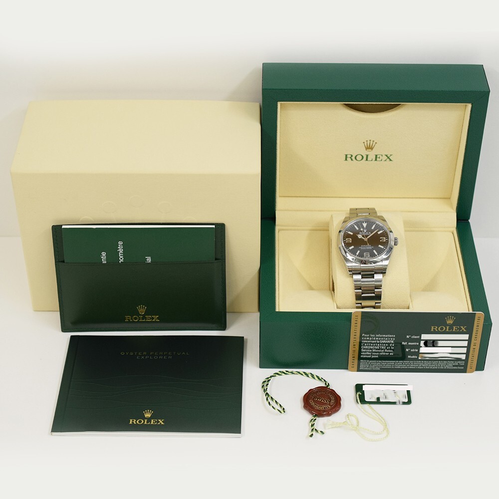 Rolex Explorer Stainless Steel Black Arabic Dial 214270