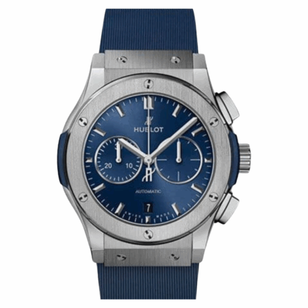 Hublot Classic Fusion Chronograph Blue Dial 541.NX.7170.RX Bracelet
