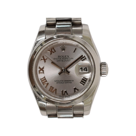 Rolex Lady-Datejust Stainless Steel Silver Roman Dial 179160