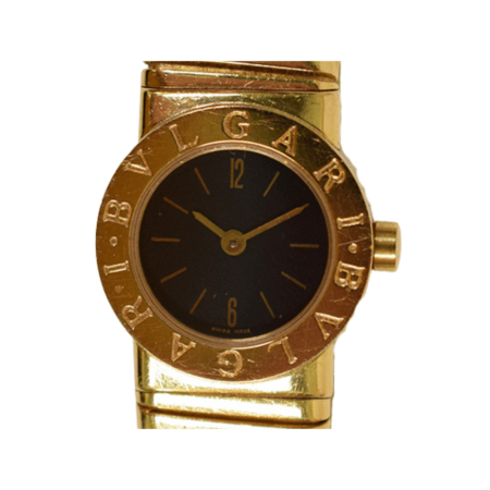 Bvlgari Tubogas Yellow Gold Black Dial BB192T