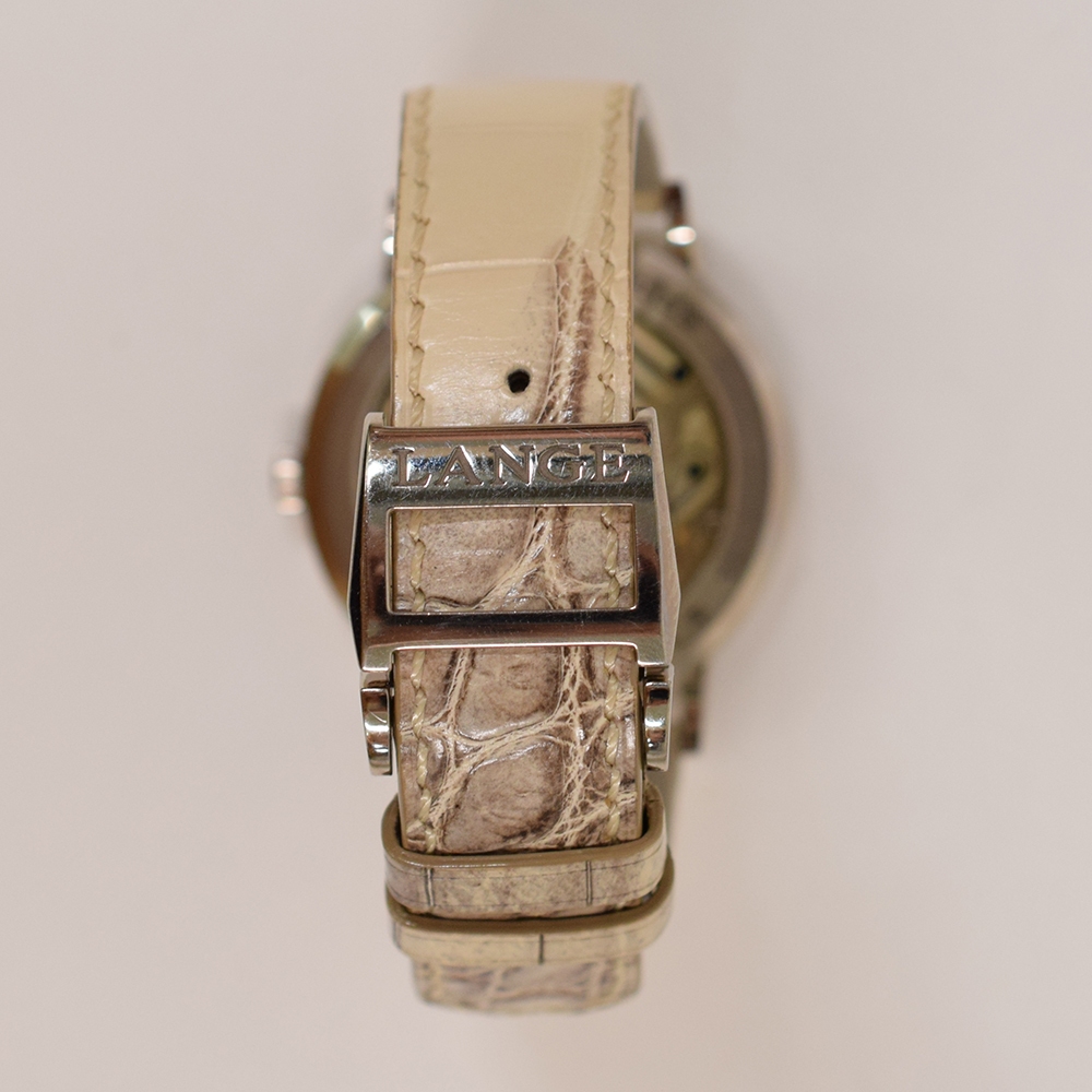 A. Lange & Söhne Saxonia Thin Silver Gold Silver Stick Dial 201.027