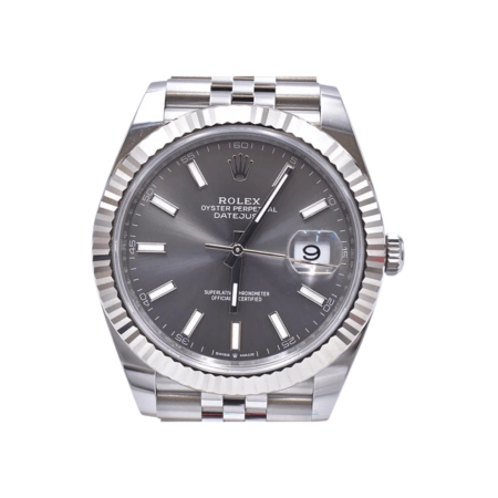 Rolex Datejust Stainless Steel and White Gold Slate Dial 126334