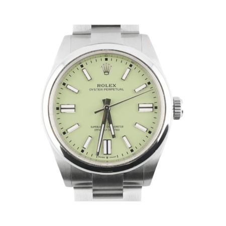 Rolex Oyster Perpetual Stainless Steel Pistachio Dial 277200