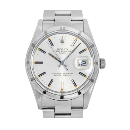 Rolex Oyster Perpetual Date Stainless Steel Silver Dial 15010