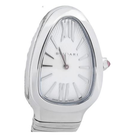 Bvlgari Serpenti Tubogas Stainless Steel Silver Roman Dial 101827