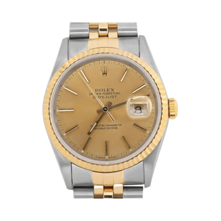 Rolex Datejust 36 Stainless Steel and Yellow Gold Champagne Dial 16233