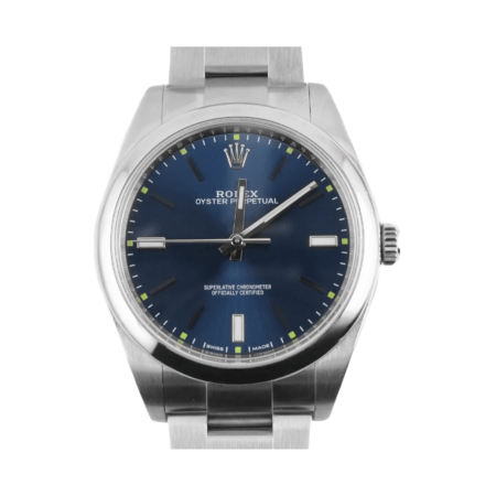 Rolex Oyster Perpetual Stainless Steel Blue Dial 114300