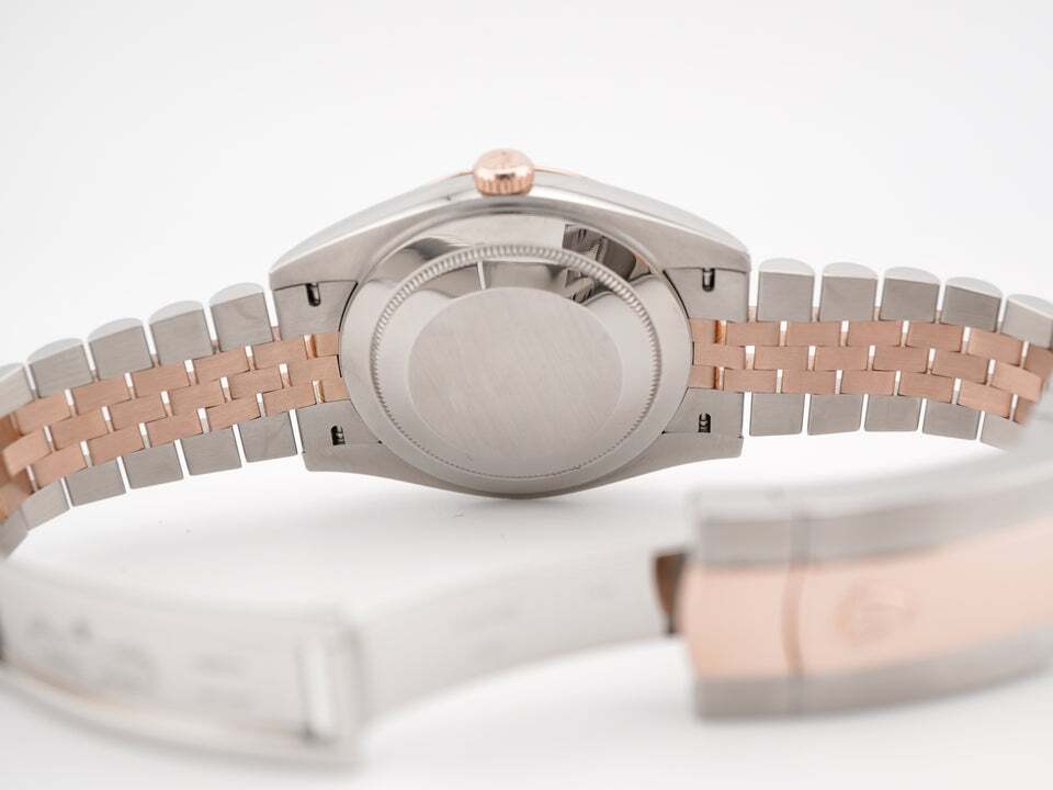 Rolex Datejust Stainless Steel and Rose Gold Brown Diamond Dial 126331