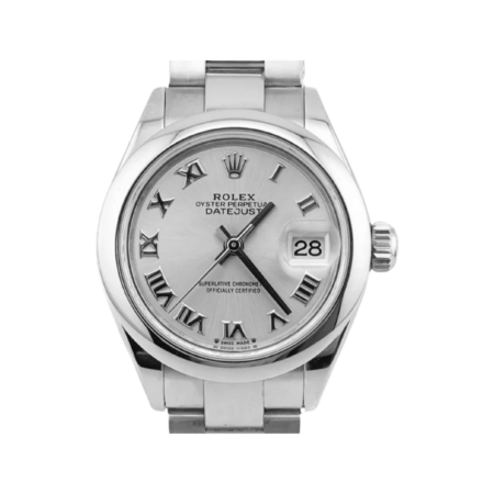 Rolex Lady-Datejust Stainless Steel Silver Roman Dial 279160