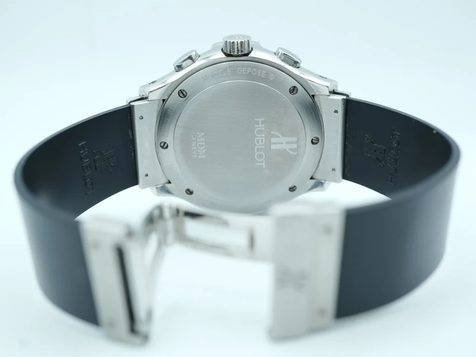 Hublot Elegant MDM Chronograph Stainless Steel Red Diamond Dial 1810.1.054