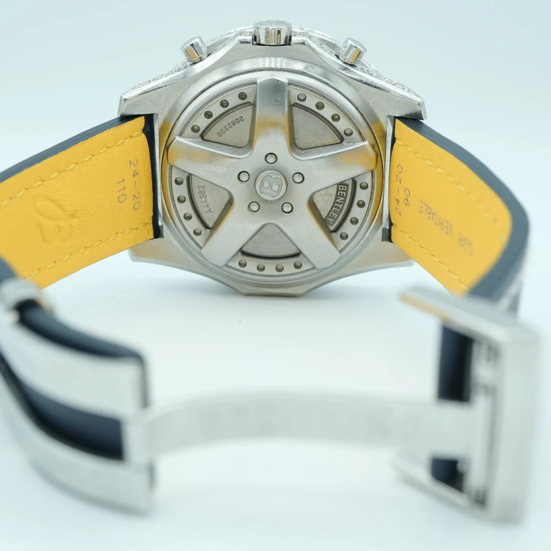 Breitling Bentley Stainless Steel Mother of Pearl Diamond Dial A44382