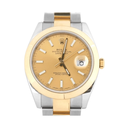 Rolex Datejust Stainless Steel and Yellow Gold Champagne Dial 126303