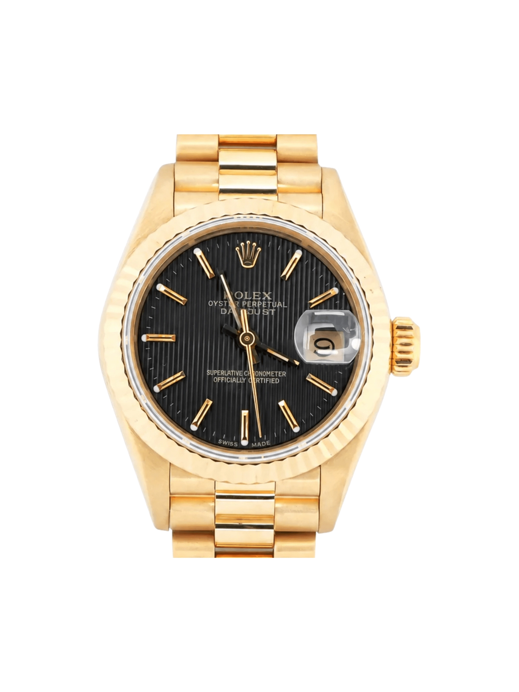 Rolex Lady-Datejust Yellow Gold Black Dial 69178
