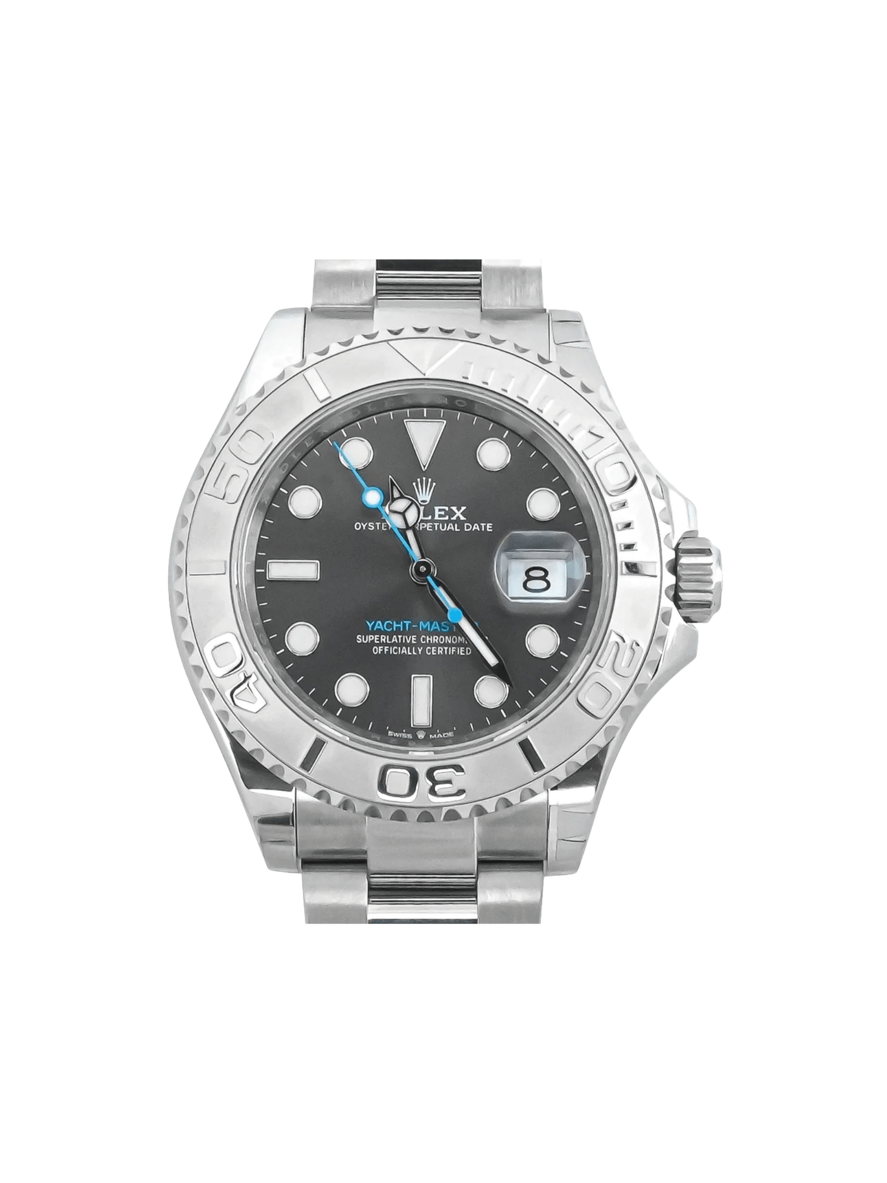 Rolex Yacht-Master Stainless Steel Dark Rhodium Dial 126622