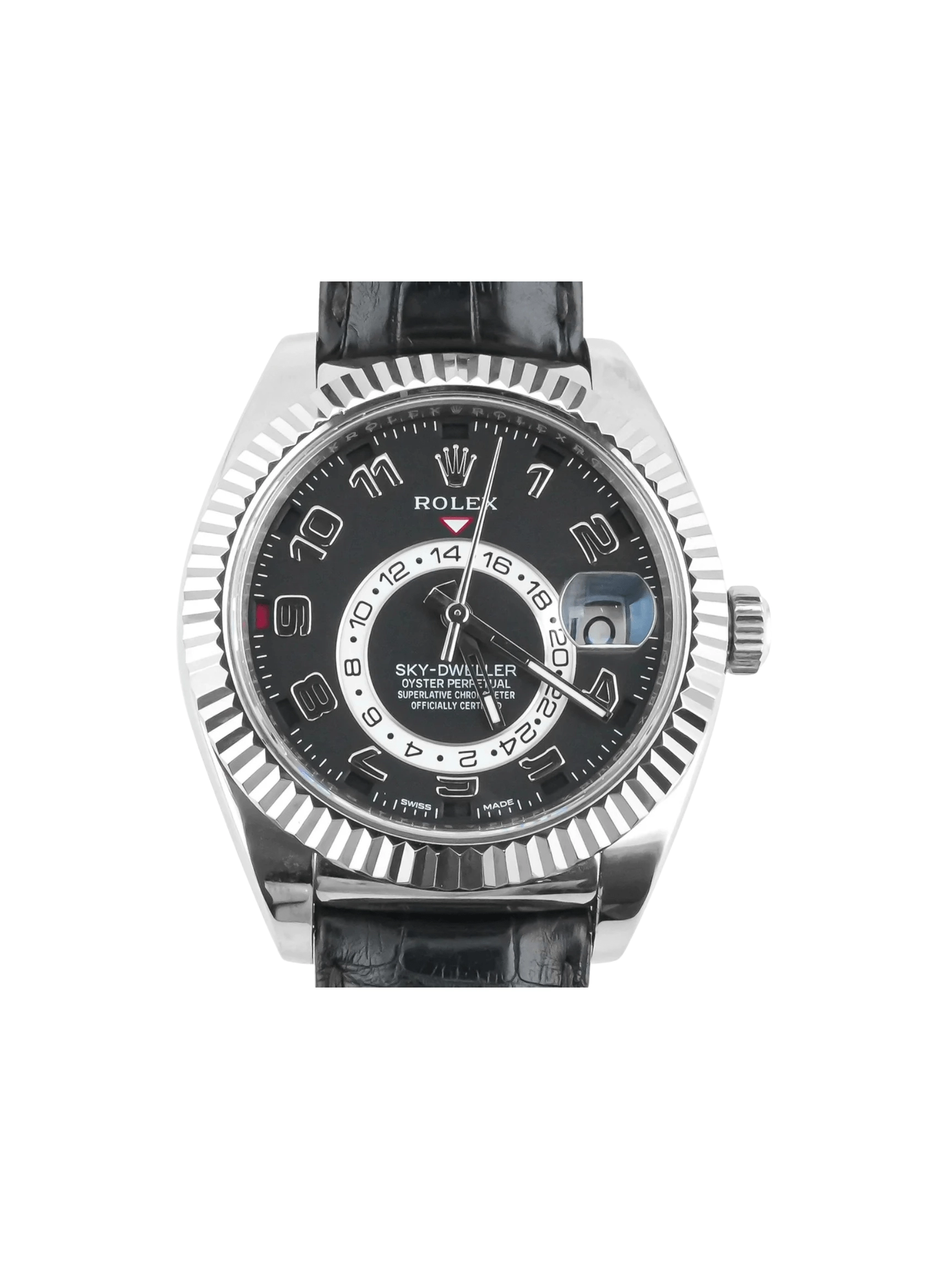 Rolex Sky-Dweller White Gold Black Arabic Dial 326139