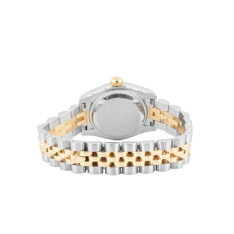 Rolex Lady-Datejust Stainless Steel and Yellow Gold Champagne Roman Dial 179173