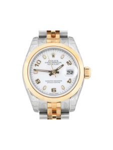 Rolex Lady-Datejust Stainless Steel and Yellow Gold White Arabic Dial 179173