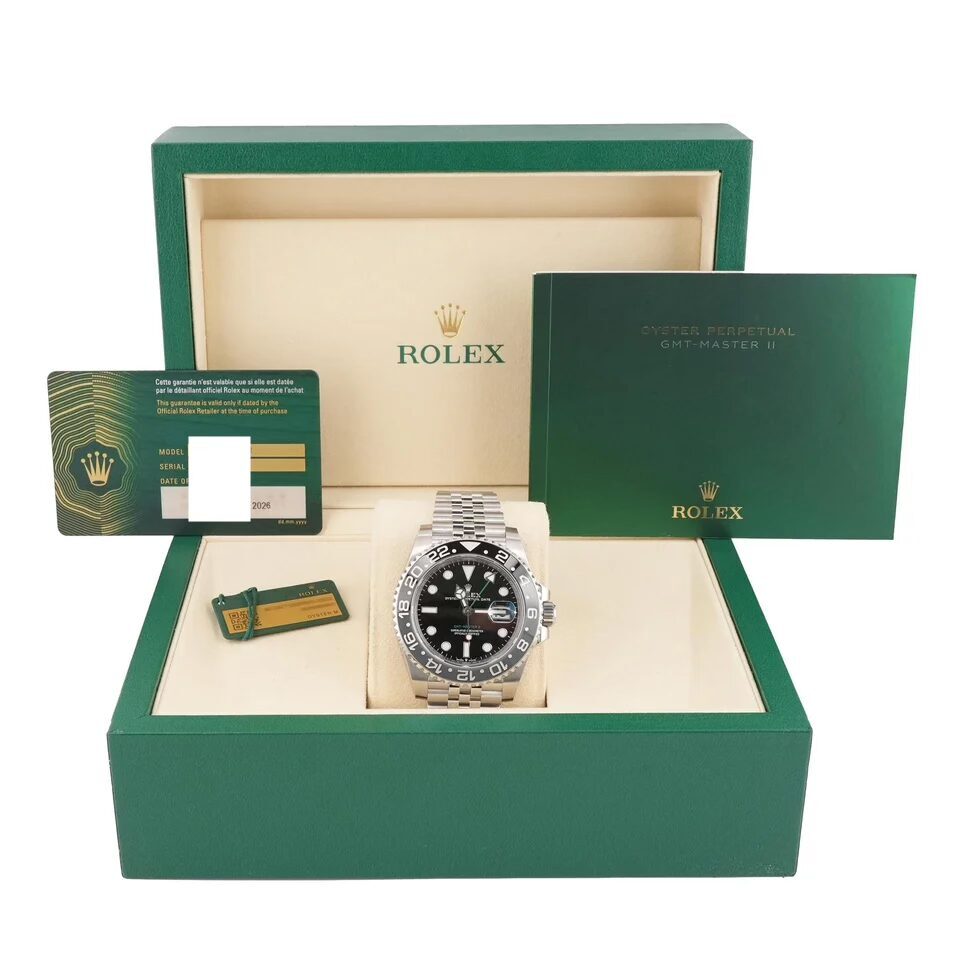 Rolex GMT-Master II "Bruce Wayne" Stainless Steel Black Dial 126710GRNR