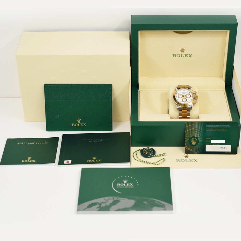 Rolex Daytona Stainless Steel and Yellow Gold White Dial 116503