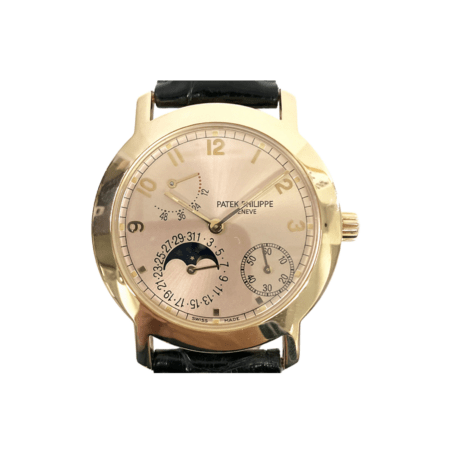 Patek Philippe Power Reserve Moon Phases Rose Gold Rose Dial 5055R-001