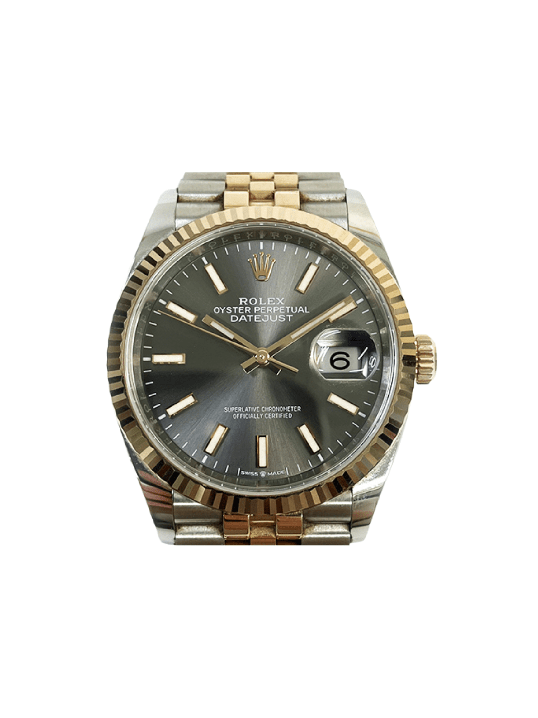 Rolex Datejust 36 Stainless Steel and Rose Gold "Slate" Dial 126231