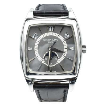Patek Philippe Gondolo Calendario Platinum Grey Dial 5135P-001 Bracelet