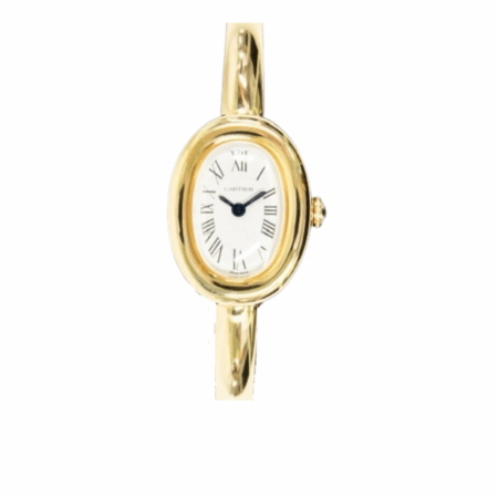 Cartier Baignoire Yellow Gold White Roman Dial WGBA0045
