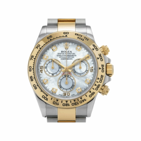 Rolex Daytona Stainless Steel/Yellow Gold White MOP Diamond Dial 116503NG
