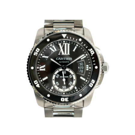 Cartier Calibre De Cartier Diver Stainless Steel Black Roman Dial W7100057