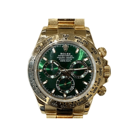 Rolex Daytona Yellow Gold Green Dial 116508