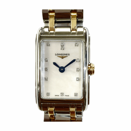 Longines DolceVita Stainless Steel and Rose Gold MOP Diamond Dial L5.258.5.87.7