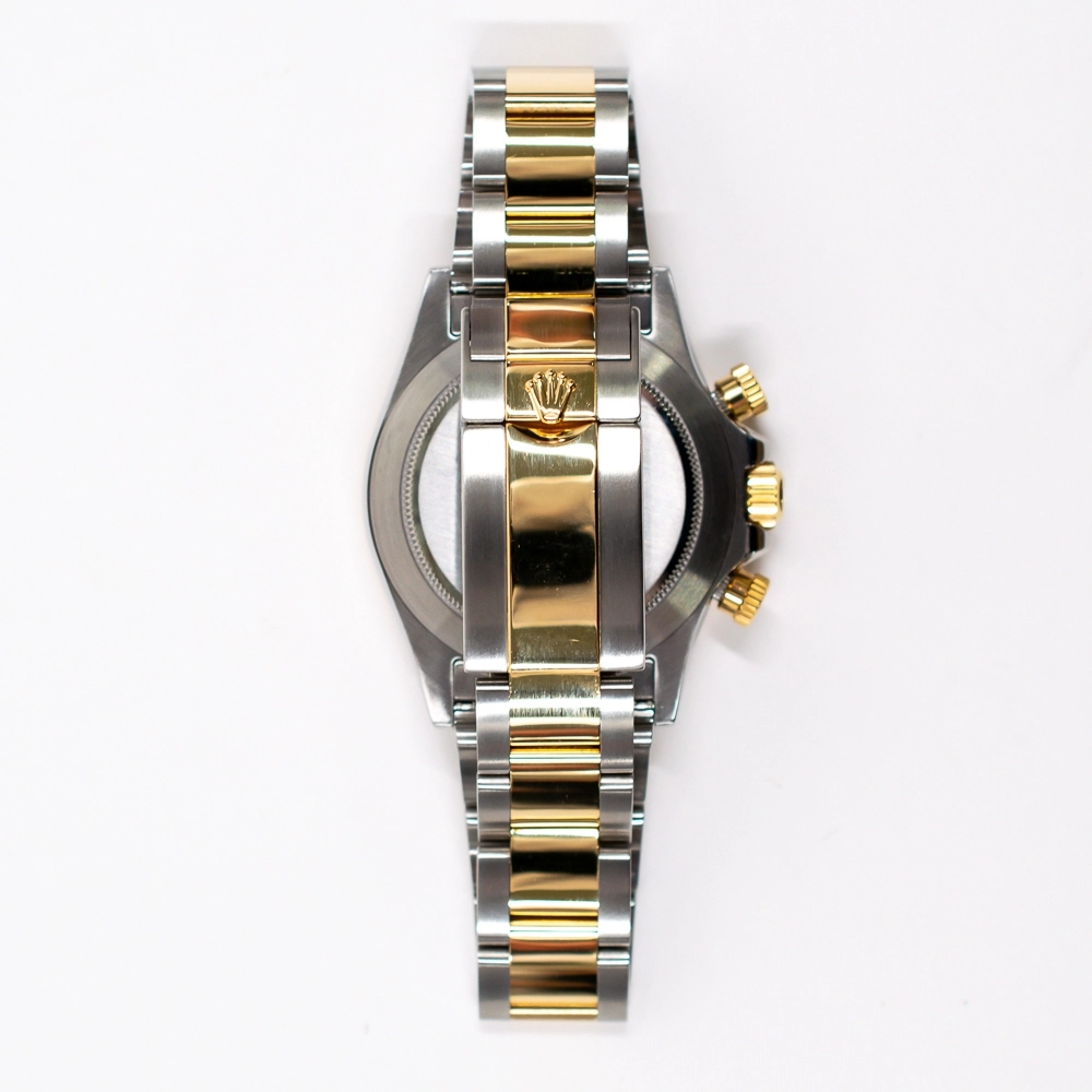 Rolex Daytona Stainless Steel/Yellow Gold Black MOP Diamond Dial 116523NG