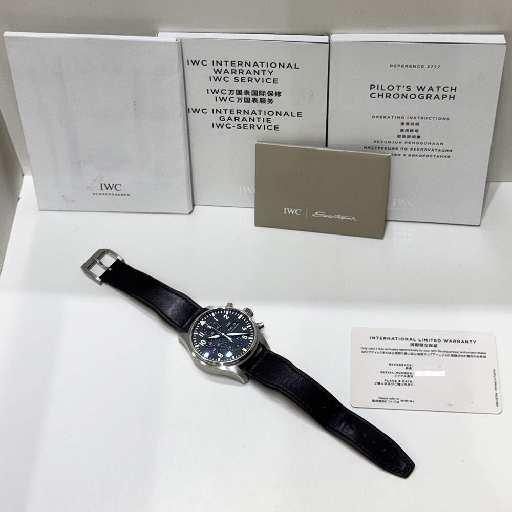 IWC Pilot Chronograph Stainless Steel Black Dial IW377709