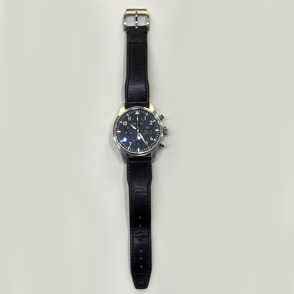 IWC Pilot Chronograph Stainless Steel Black Dial IW377709