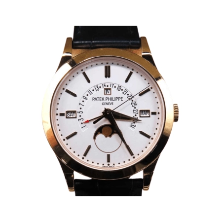 Patek Philippe Perpetual Calendar Rose Gold White Dial 5496R-001