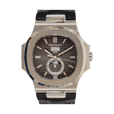 Patek Philippe Nautilus Annual Calendar Stainless Steel Black Stick Dial 5726A-001