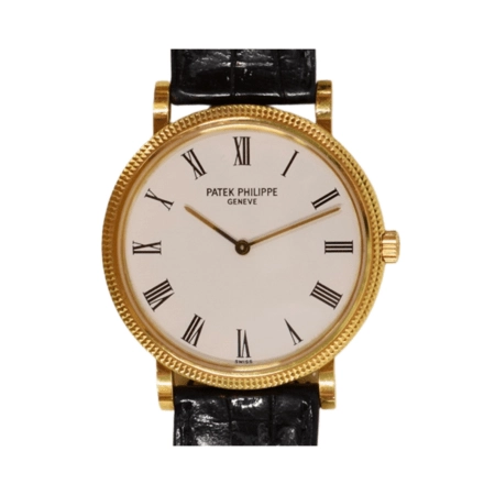 Patek Philippe Calatrava Yellow Gold White Roman Dial 5120J-001