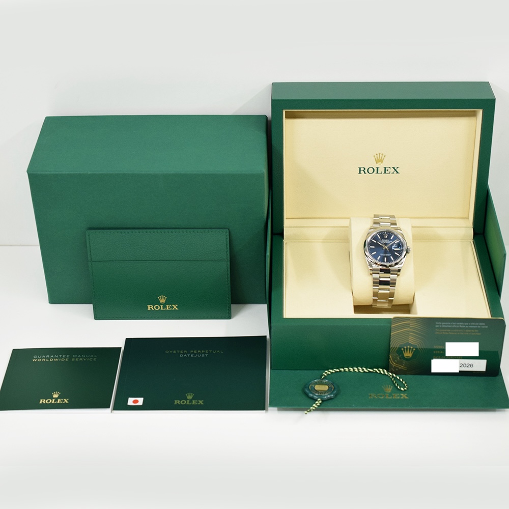 Rolex Datejust 36 Stainless Steel Blue Dial 126200
