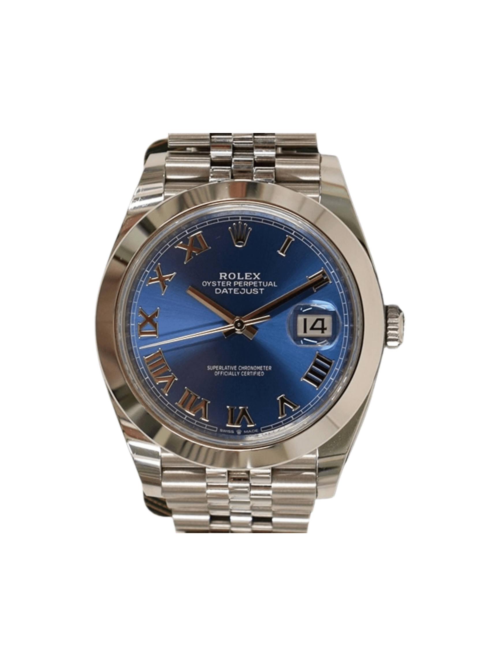 Rolex Datejust 41 Stainless Steel Blue Roman Dial 126300